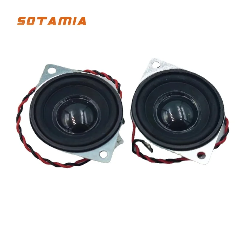 

SOTAMIA 2Pcs 36MM Mini Speakers 4 Ohm 3W Portable Sound Speaker Rubber Edge Home Theater Loudspeaker DIY Amplifier Audio