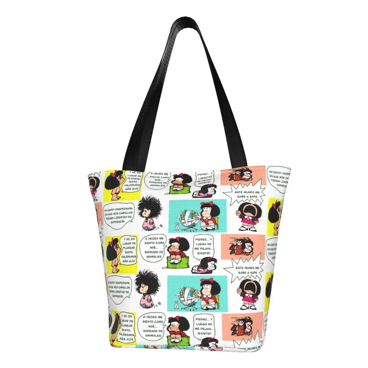 Холщовые сумки для покупок манга Quino Mafalda на заказ, женские моющиеся сумки для продуктов, милые Мультяшные сумки для покупок
Холщовые сумки для покупок манга Quino Mafalda на заказ, женские моющиеся сумки для продуктов, милые Мультяшные сумки для покупок