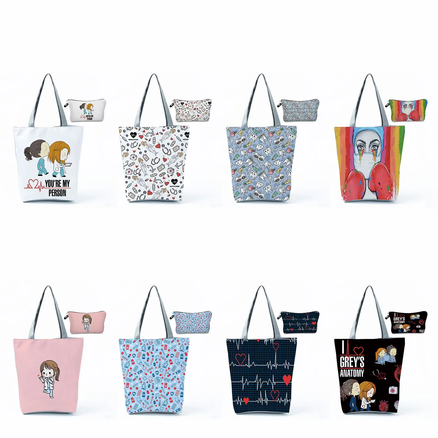 Женская сумка с мультяшным принтом медсестры, наборы дамских сумок для макияжа, маленькая косметичка, вместительный тоут, Пляжная Дорожная сумка на ремне
Женская сумка с мультяшным принтом медсестры, наборы дамских сумок для макияжа, маленькая косметичка, вместительный тоут, Пляжная Дорожная сумка на ремне