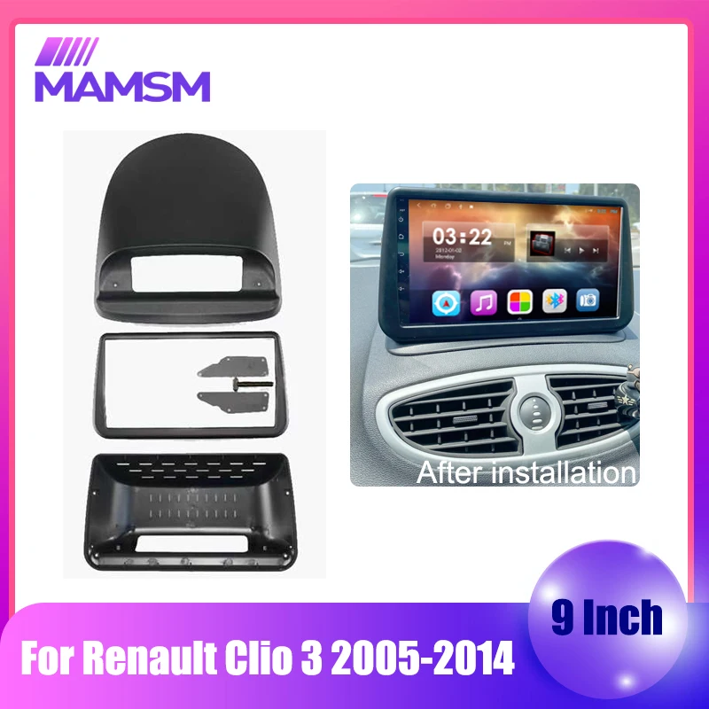 Car Stereo 9 Inch Big Screen Fascia Frame Adapter For Renault Clio 3 2005-2014 2 Din Dash Audio Fitting Panel Frame Kit
Car Stereo 9 Inch Big Screen Fascia Frame Adapter For Renault Clio 3 2005-2014 2 Din Dash Audio Fitting Panel Frame Kit