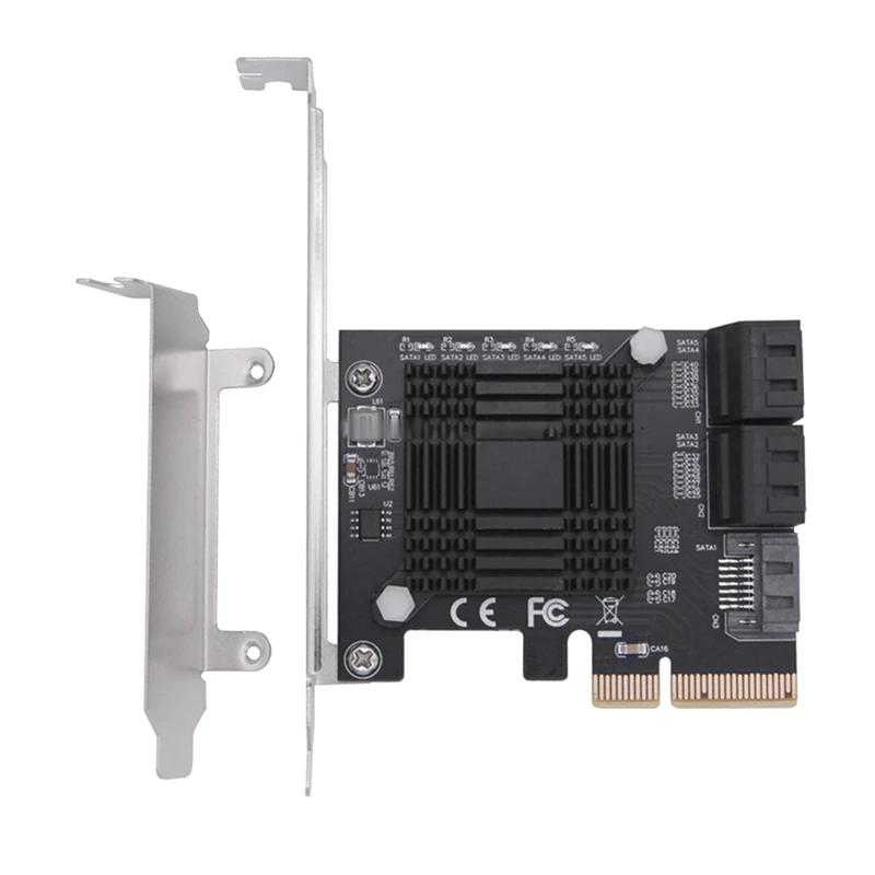 Плата расширения контроллера PCIE-5 портов SATA III 6 Гбит/с SATA JMB585 компьютерная карта памяти
Плата расширения контроллера PCIE-5 портов SATA III 6 Гбит/с SATA JMB585 компьютерная карта памяти