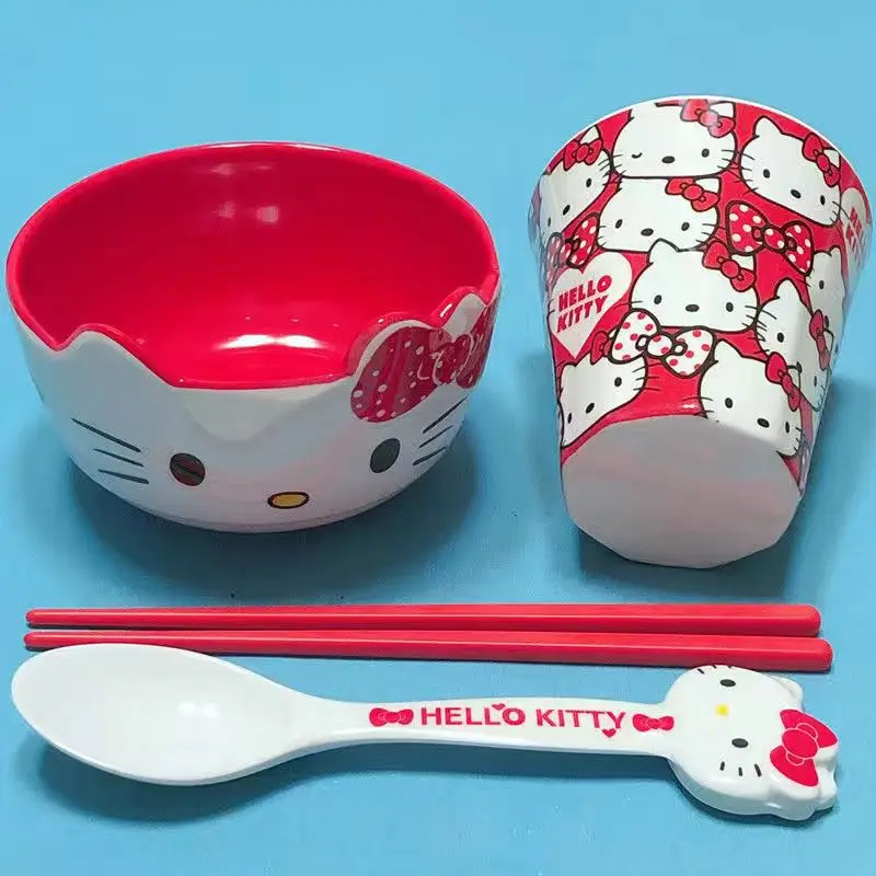 Sanrio Kawaii Аниме Фигурка Hello Kitty Набор детской посуды My Melody утолщенная антиосенняя Милая мультяшная миска Подарочная кукла
Sanrio Kawaii Аниме Фигурка Hello Kitty Набор детской посуды My Melody утолщенная антиосенняя Милая мультяшная миска Подарочная кукла
