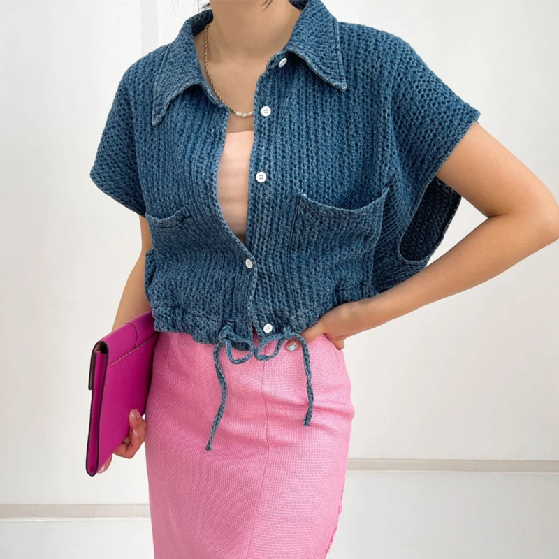 Korean Fashion Streetwear Knitted Cropped Cardigan Women Spring Summer Ladies Short Sleeve Sexy Cool Tops Female Dropshipping
Korean Fashion Streetwear Knitted Cropped Cardigan Women Spring Summer Ladies Short Sleeve Sexy Cool Tops Female Dropshipping