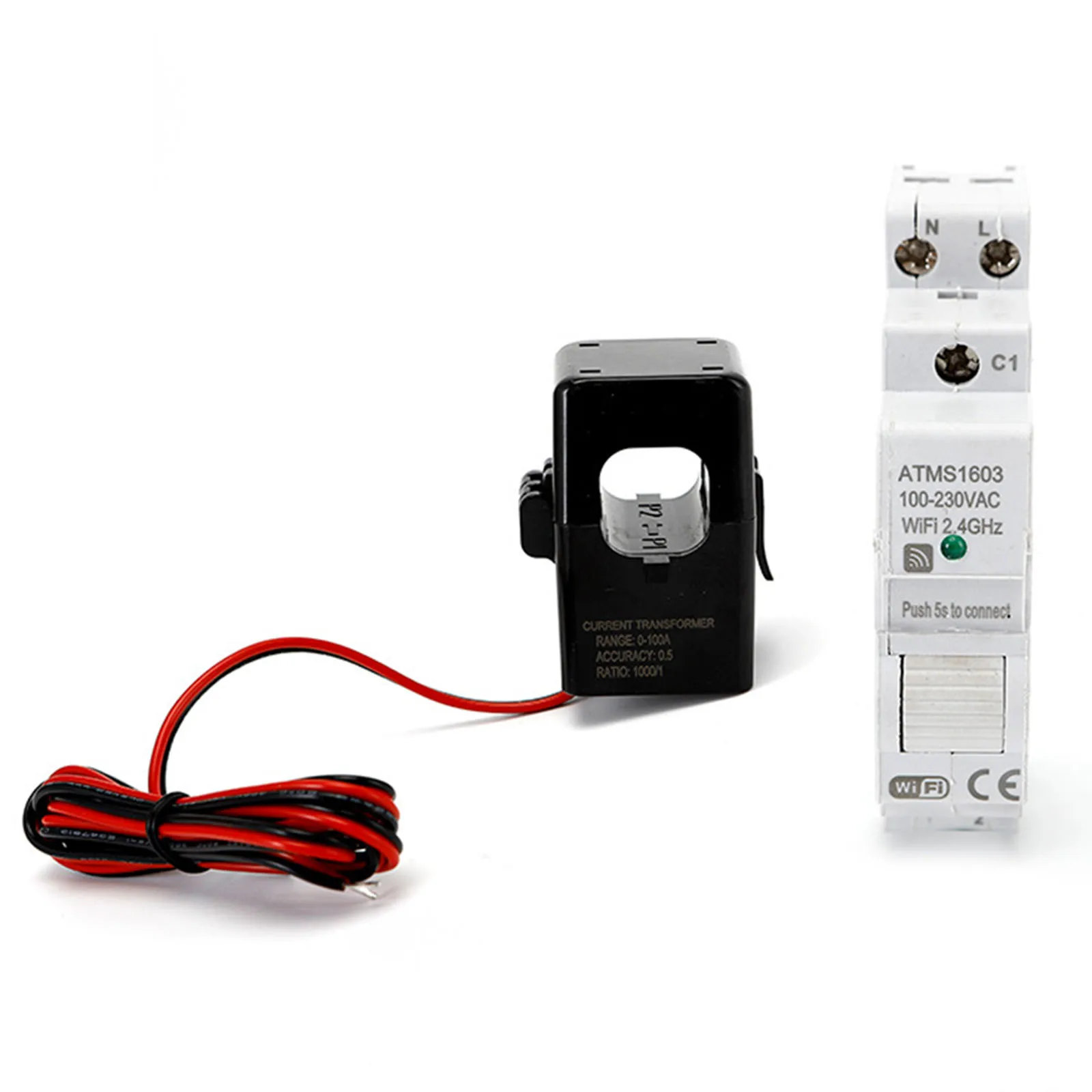 State of the Art Smart WIFI DIN Energy Meter for TUYA AC110 240V Remote Control Chip Flame Retardant Shell ATMS1603 Model
State of the Art Smart WIFI DIN Energy Meter for TUYA AC110 240V Remote Control Chip Flame Retardant Shell ATMS1603 Model