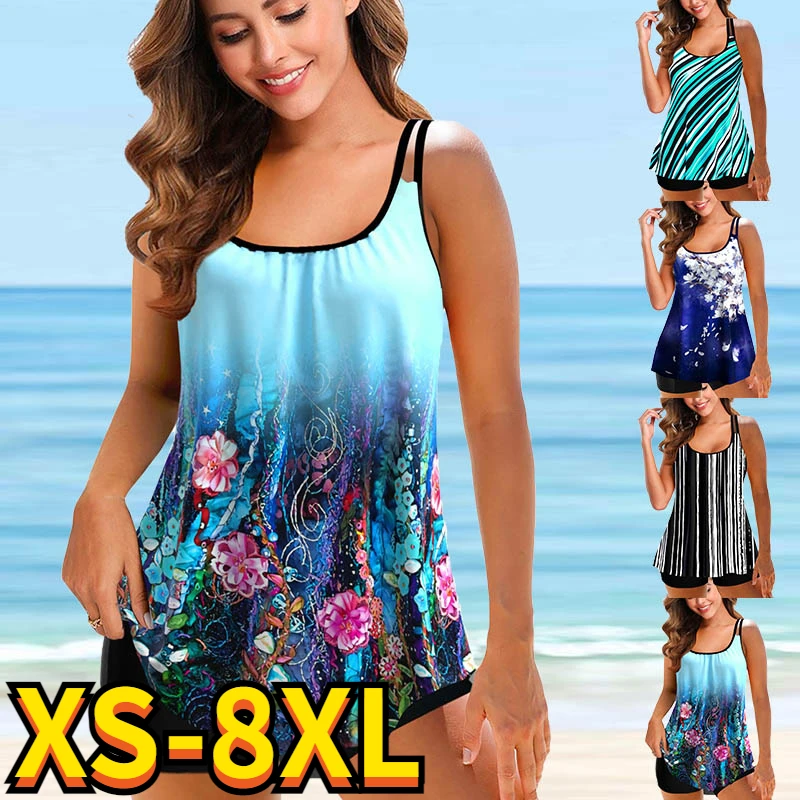 2022 New Women Floral Print Bathing Suit Female Swimsuit Female Sexy Bikini Swimwear Summer Ladies Two Piece Set Loose Tankini
2022 New Women Floral Print Bathing Suit Female Swimsuit Female Sexy Bikini Swimwear Summer Ladies Two Piece Set Loose Tankini