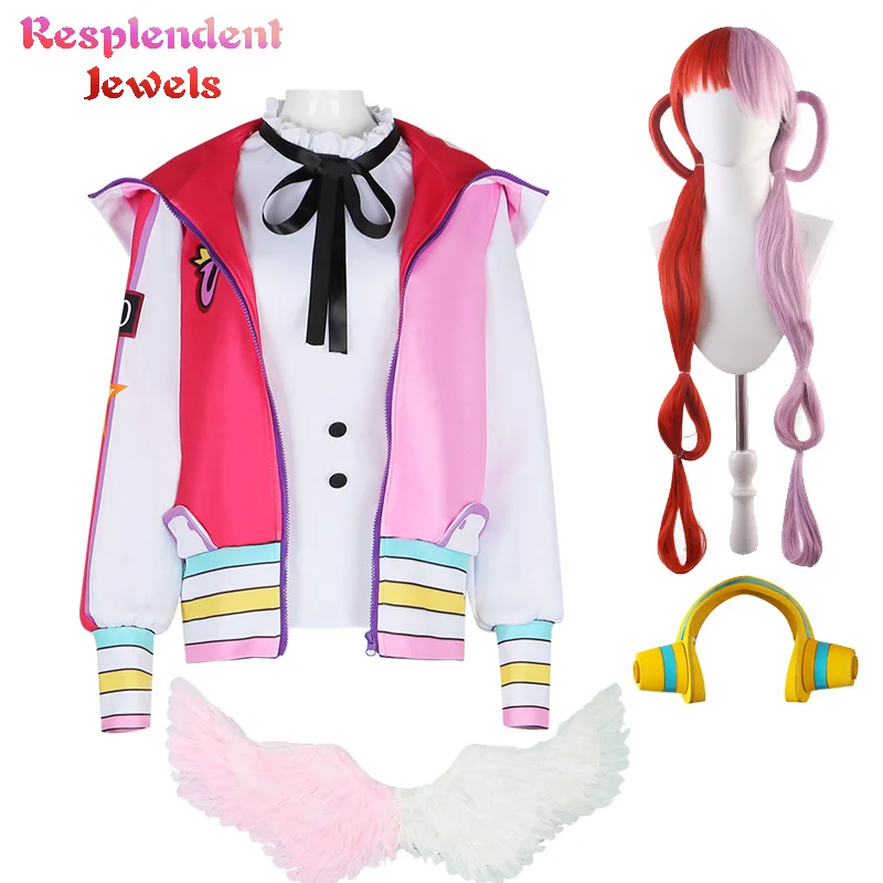 Anime Film Red Uta Cosplay Costume Kawaii Women Girl Dress Uniform Halloween Party Cartoon Pink Jackets Coat Long Wig Suit
Anime Film Red Uta Cosplay Costume Kawaii Women Girl Dress Uniform Halloween Party Cartoon Pink Jackets Coat Long Wig Suit