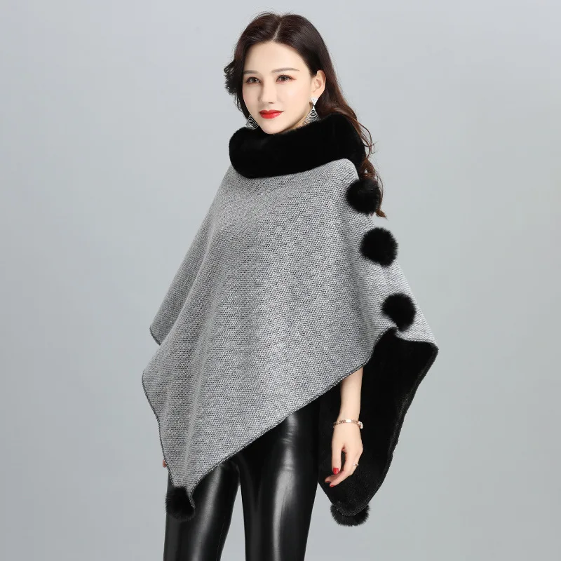 2022 New Imitation Fur European American Coat Women's Shawl Scarf Imitation Rex Rabbit Hair Cape Lady Cloak Poncho G2
2022 New Imitation Fur European American Coat Women's Shawl Scarf Imitation Rex Rabbit Hair Cape Lady Cloak Poncho G2