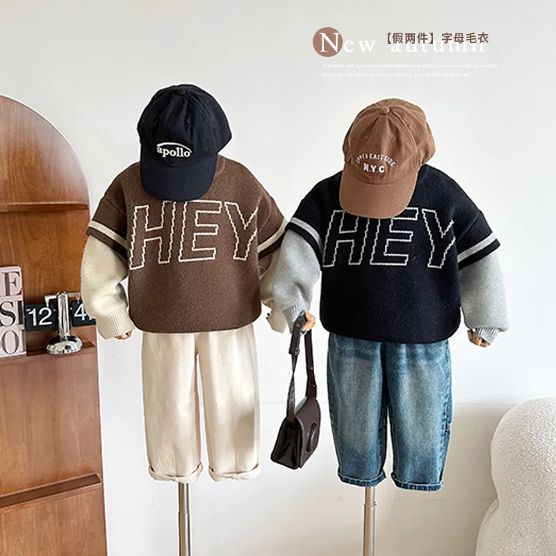 2023 Autumn New Kids Baby Girls Boys Sweater Fashion Korean Style Children's Knit Long Sleeve Pullover Sweater Kids Jumper Tops
2023 Autumn New Kids Baby Girls Boys Sweater Fashion Korean Style Children's Knit Long Sleeve Pullover Sweater Kids Jumper Tops