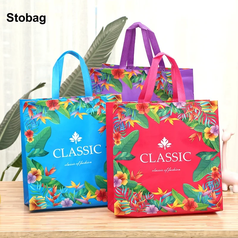 StoBag 4pcs New Flowers Non-woven Tote Bag Fabric Package Gift Clothes Storage Reusable Pouch Portable Holiday Party Favors
StoBag 4pcs New Flowers Non-woven Tote Bag Fabric Package Gift Clothes Storage Reusable Pouch Portable Holiday Party Favors