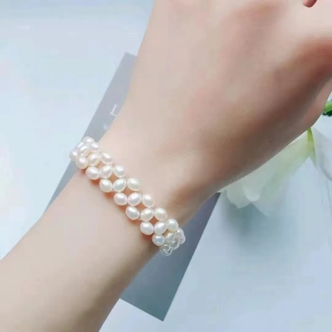 Braided Hand-woven Small Rice Bead Pearl Bracelet 4-5mm Women's Fine Jewelry Wholesale New Arrival Simple Design Free Shipping
Braided Hand-woven Small Rice Bead Pearl Bracelet 4-5mm Women's Fine Jewelry Wholesale New Arrival Simple Design Free Shipping