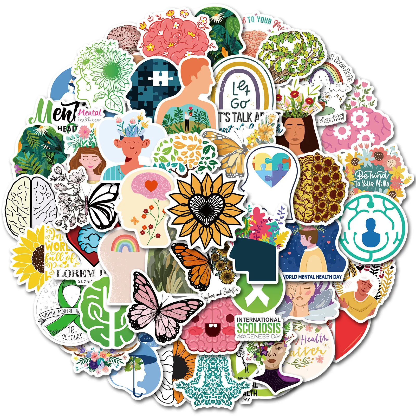 10/30/50/100pcs Mental Health Awareness Stickers for Scrapbooking Notebook Computer Car Bike Children's Toy Decal Lable Sticker 
10/30/50/100pcs Mental Health Awareness Stickers for Scrapbooking Notebook Computer Car Bike Children's Toy Decal Lable Sticker