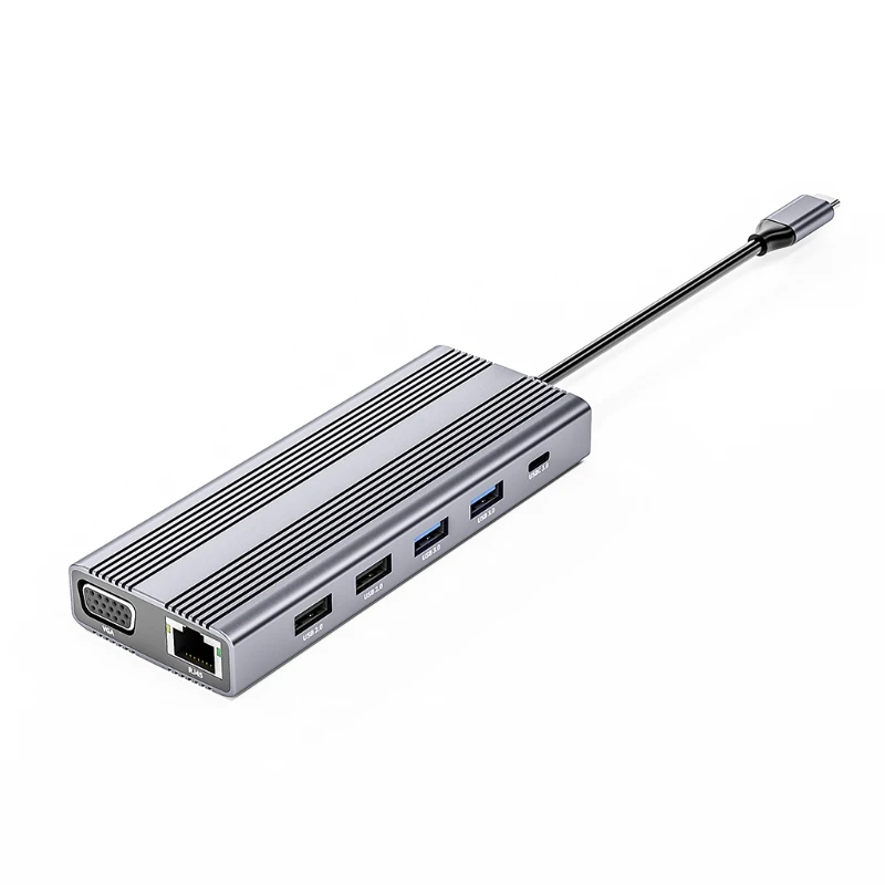 USB-концентратор 12 в 1, адаптер-концентратор Type-C с 4K HDMI-совместимой док-станцией USB 3,0 2,0 PD VGA 1000 МБ Reader
USB-концентратор 12 в 1, адаптер-концентратор Type-C с 4K HDMI-совместимой док-станцией USB 3,0 2,0 PD VGA 1000 МБ Reader