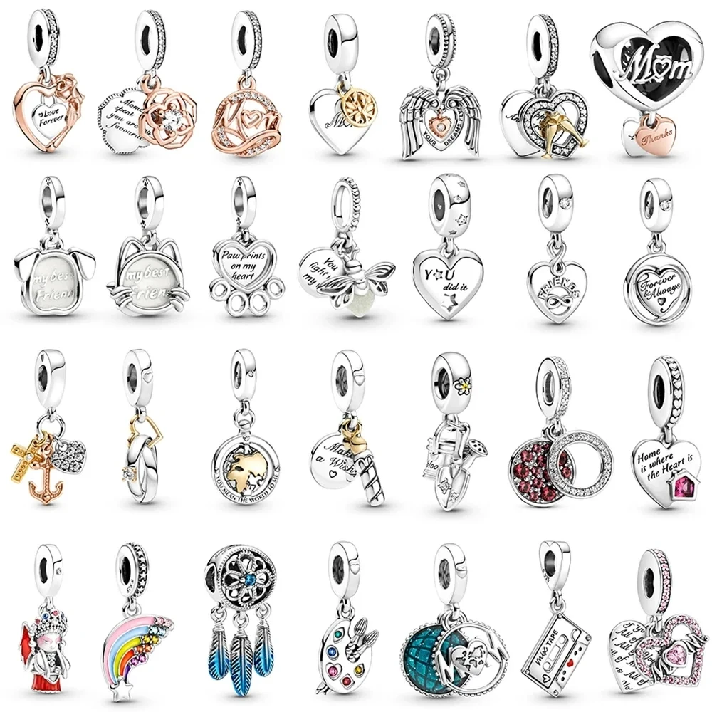 925 Sterling Silver Glow-in-the-dark Firefly Dangle Charm My Pet Love Mom Heart Angel Wings pendant charms Fit Bracelets DIY
925 Sterling Silver Glow-in-the-dark Firefly Dangle Charm My Pet Love Mom Heart Angel Wings pendant charms Fit Bracelets DIY