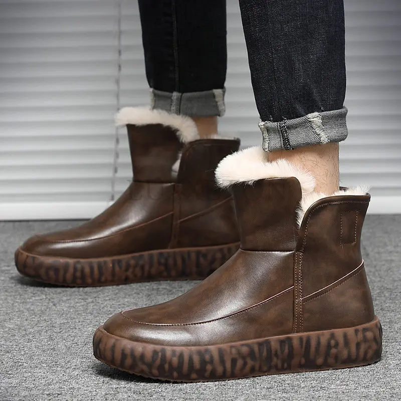 Men Designer Winter Snowboot Slip On Australian Sheepskin Shoes Snow High Quality Short Suede Ankle Luxury Real Fur Boots
Men Designer Winter Snowboot Slip On Australian Sheepskin Shoes Snow High Quality Short Suede Ankle Luxury Real Fur Boots