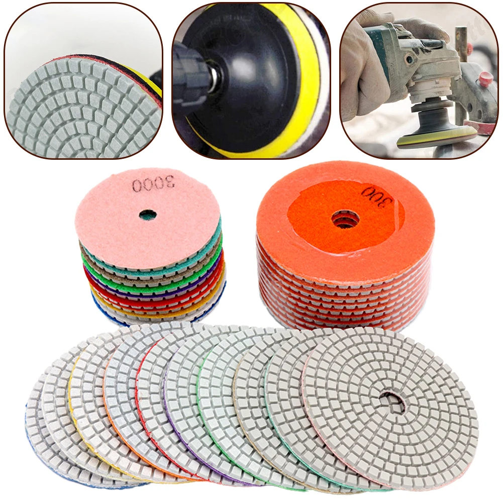 15pcs 100mm Diamond Sanding Grinding Disc Polishing Pads 50-6000Grit For Polishing Wood Plastic Power Tools Accessories
15pcs 100mm Diamond Sanding Grinding Disc Polishing Pads 50-6000Grit For Polishing Wood Plastic Power Tools Accessories