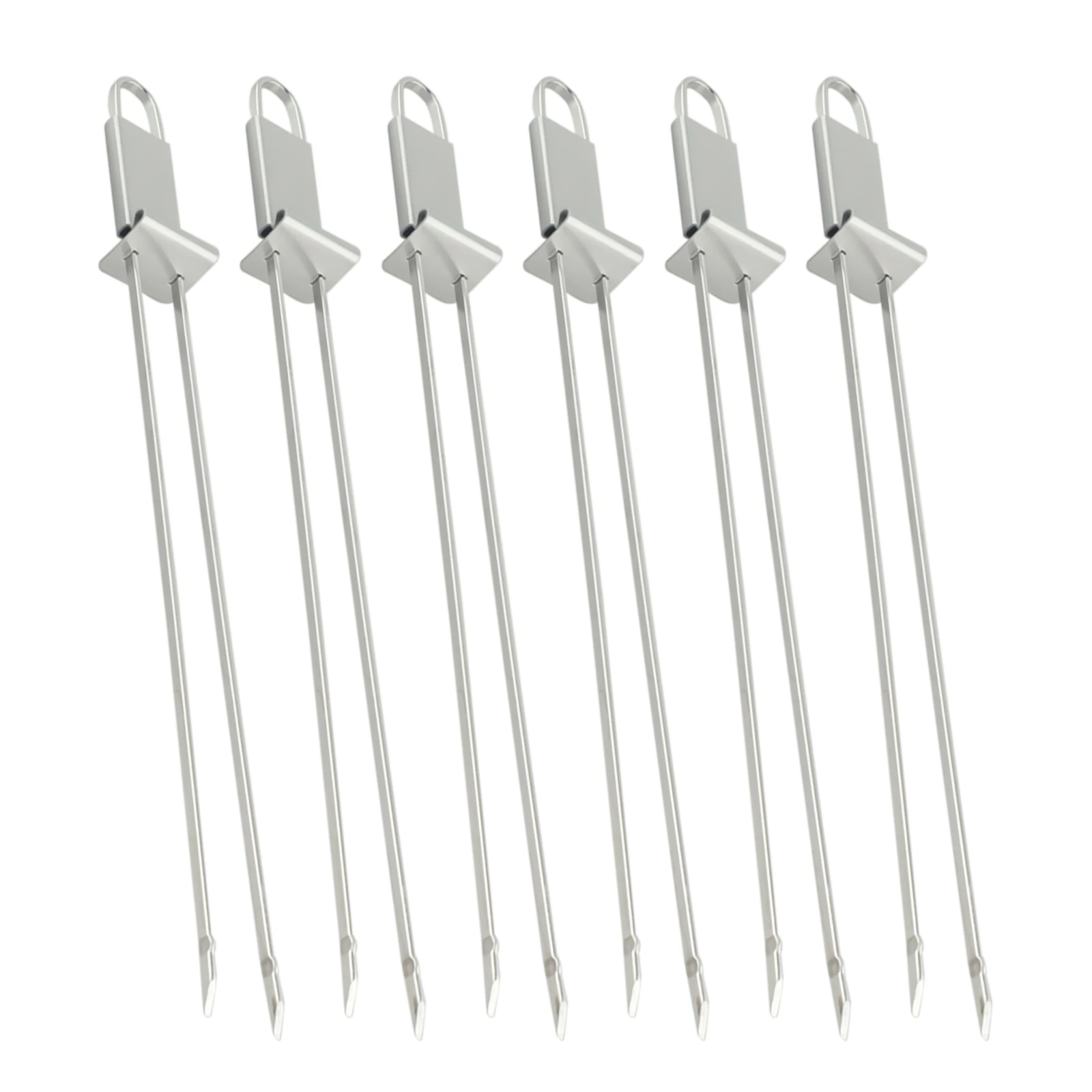 Fork BBQ Skewers Easy To Clean For Charcoal Grills Silver With Handles 32.5cm Length 6 Pcs Durable High Quality
Fork BBQ Skewers Easy To Clean For Charcoal Grills Silver With Handles 32.5cm Length 6 Pcs Durable High Quality