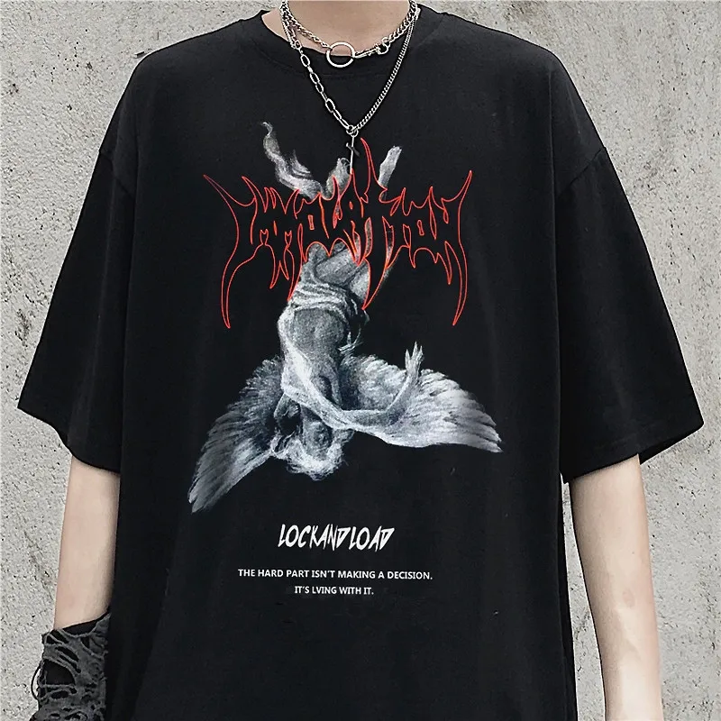 Oversized T-shirt Men Hip Hop Funny Fallen Angel Printed T Shirt Streetwear Tshirts Short Sleeve Top Male Vintage Y2k Clothes
Oversized T-shirt Men Hip Hop Funny Fallen Angel Printed T Shirt Streetwear Tshirts Short Sleeve Top Male Vintage Y2k Clothes