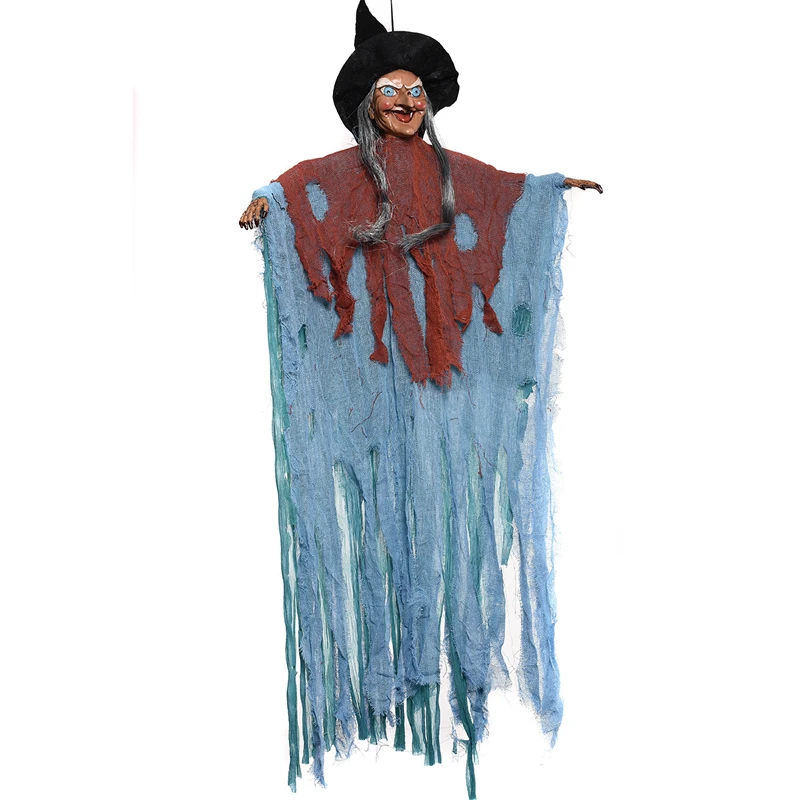 Halloween Hanging Grim Witch Ghost with Creepy Sound Electric Toy Halloween Prop for Haunted House Outdoor Indoor Decorations
Halloween Hanging Grim Witch Ghost with Creepy Sound Electric Toy Halloween Prop for Haunted House Outdoor Indoor Decorations