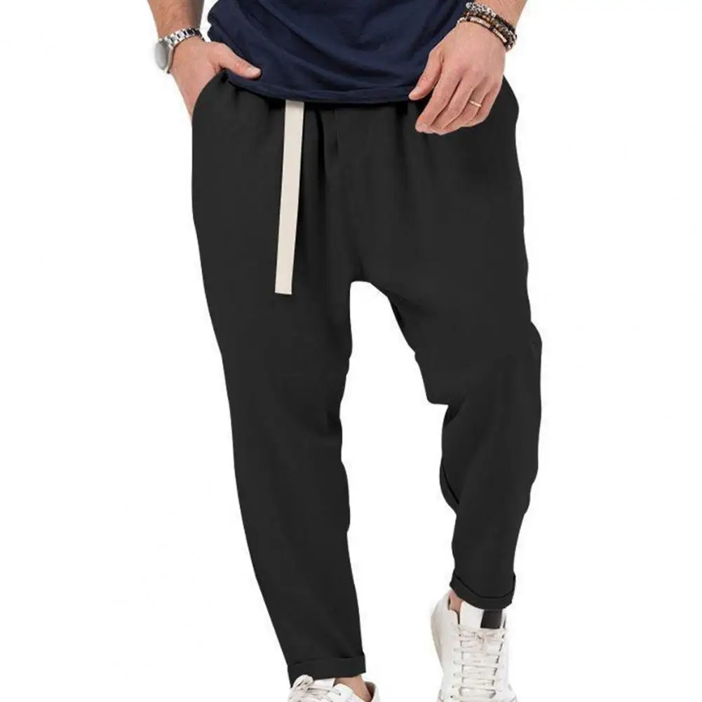 Male Harem Pants Streetwear Harem Trousers Loose Fit Men's Solid Color Pants with Elastic Waistband Belt Pockets Men Solid Color
Male Harem Pants Streetwear Harem Trousers Loose Fit Men's Solid Color Pants with Elastic Waistband Belt Pockets Men Solid Color