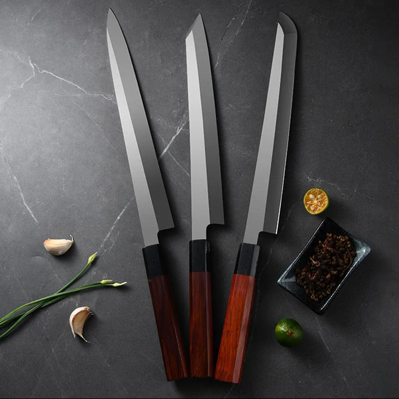 Yanagiba Sashimi Knife 9/10/11/12 Inch 10Cr15MoV Powder Alloy Steel Slicing Ham Cleaver Fish Kiritsuke Sakimaru Kitchen Knives
Yanagiba Sashimi Knife 9/10/11/12 Inch 10Cr15MoV Powder Alloy Steel Slicing Ham Cleaver Fish Kiritsuke Sakimaru Kitchen Knives