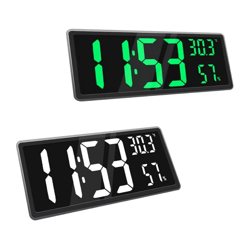 Electronic LED Clock 14 inch Digital Wall Clock Temperature and Humidity Display Night Mode Table Clock 3 Display Modes 12/24H
Electronic LED Clock 14 inch Digital Wall Clock Temperature and Humidity Display Night Mode Table Clock 3 Display Modes 12/24H
