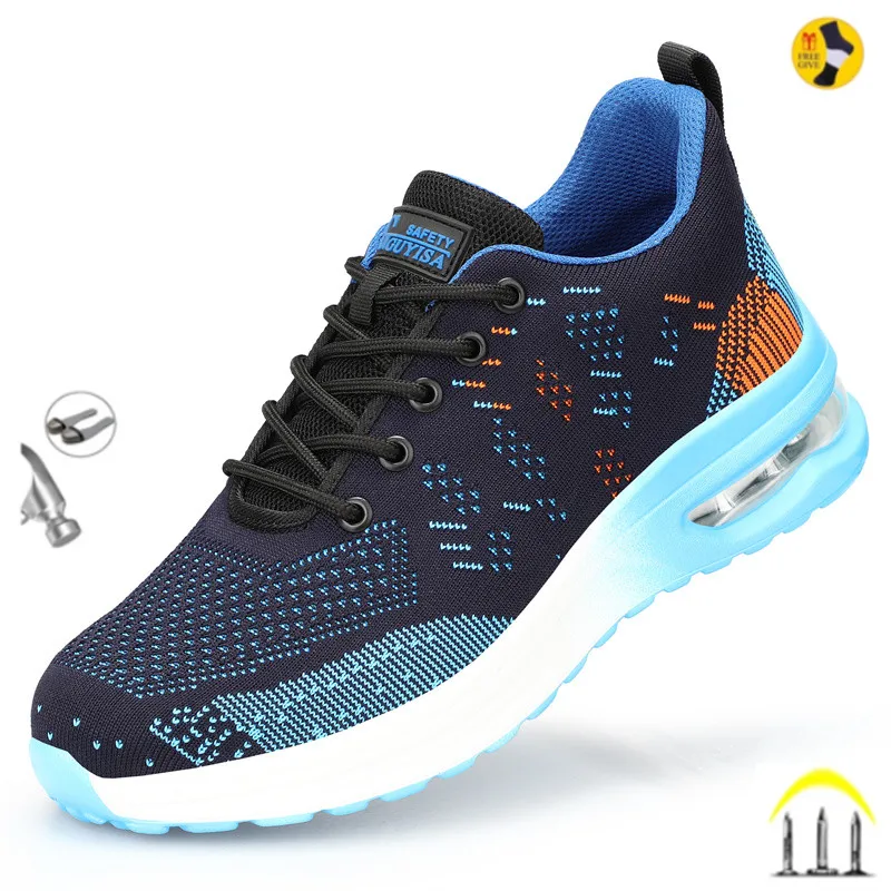 Breathable Men Work Safety Shoes Steel Toe Cap Air Cushion Working Boots Construction Indestructible Work Sneakers Men Shoes
Breathable Men Work Safety Shoes Steel Toe Cap Air Cushion Working Boots Construction Indestructible Work Sneakers Men Shoes