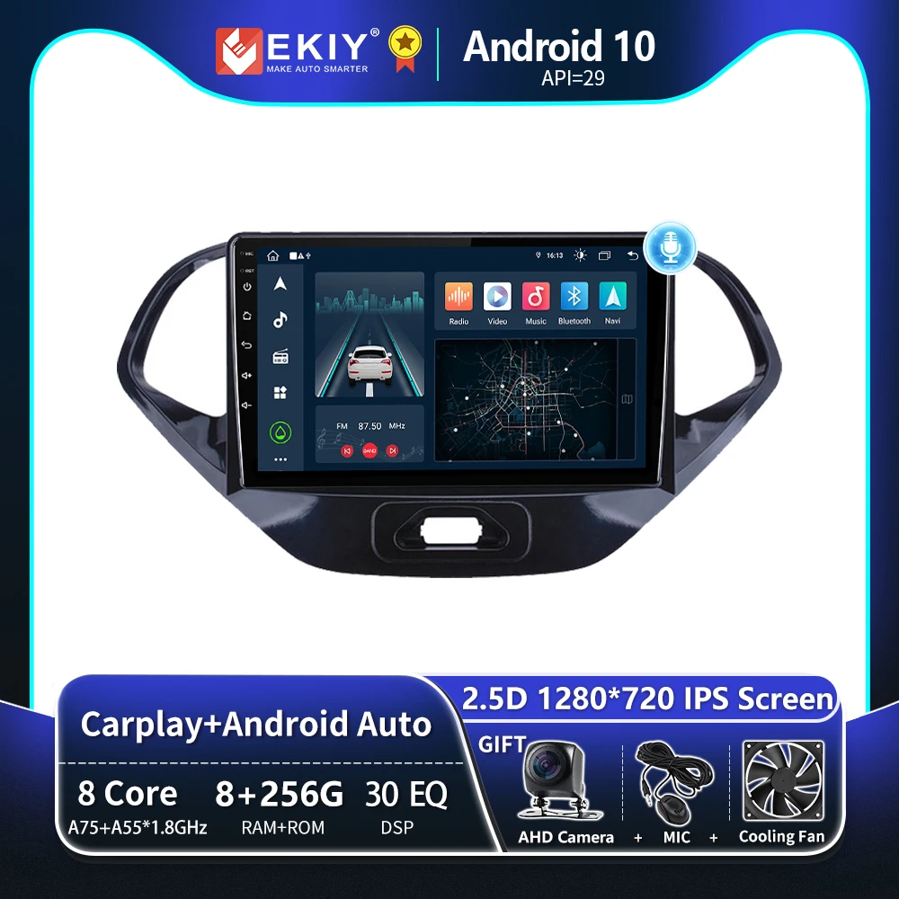 EKIY T8 Android 10 Car Radio For Ford Figo 2015 2016 2017 2018 Stereo Carplay Multimedia Player Navigation GPS 2 DIN Audio Unit
EKIY T8 Android 10 Car Radio For Ford Figo 2015 2016 2017 2018 Stereo Carplay Multimedia Player Navigation GPS 2 DIN Audio Unit