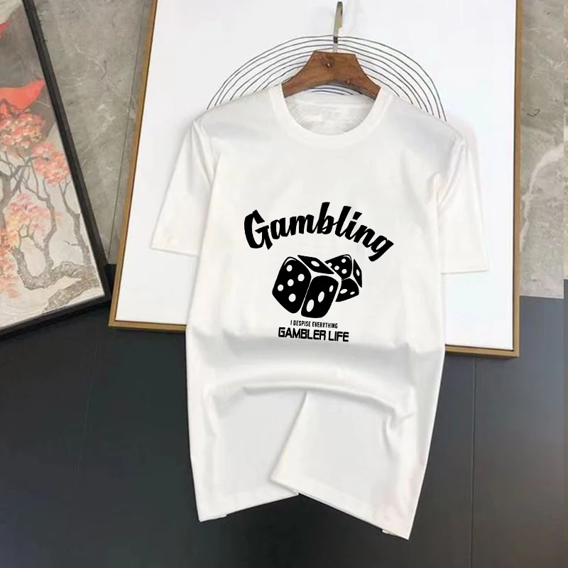 Luxury Brand Gambing For Men's TShirt Summer 100% Cotton High Quality Printed Women's Short Sleeve T Shirt Street Fashion Top
Luxury Brand Gambing For Men's TShirt Summer 100% Cotton High Quality Printed Women's Short Sleeve T Shirt Street Fashion Top