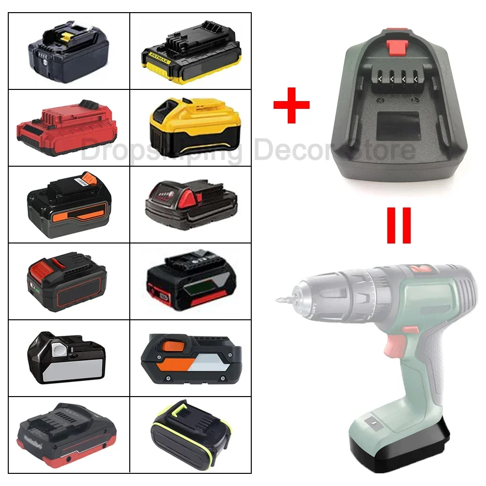 

Battery Adapter for Makita/Dewalt/Milwaukee/Bosch/Worx/Kress/Metabo/Ridgid/Hitachi/Devon/Stanley 18V 20V to for Bosch PBA Tool