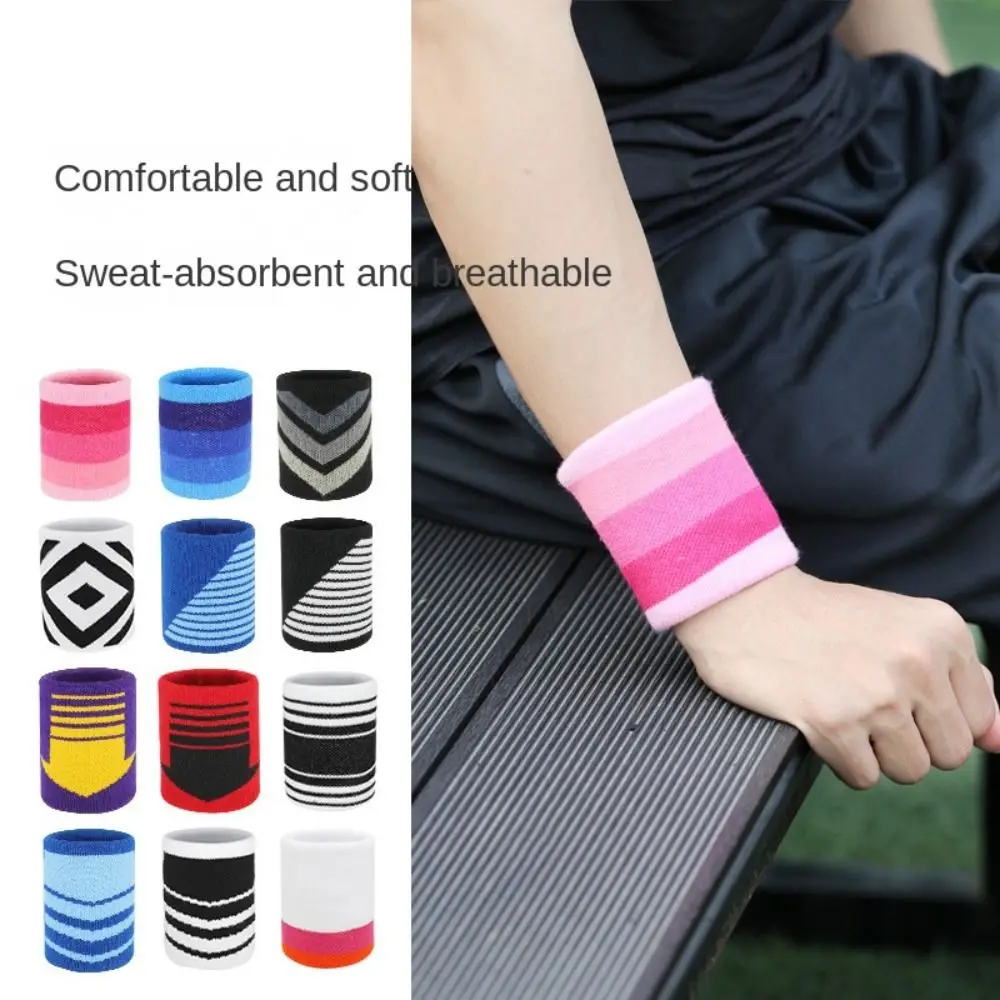 

Sweat Wrist Stretch Elastic Sports Sweatband Tennis Badminton Wrist Brace Gym Wristband Wrist Sweatband Yoga Bracelet Protector