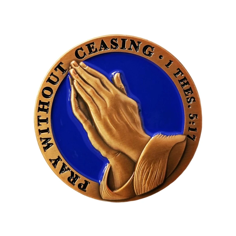 The Lord's Prayer Without Ceasing Antique Gold Color Plated Challenge Coin Our Father Who Art in Heaven Matthew 6:9-13 Gift
The Lord's Prayer Without Ceasing Antique Gold Color Plated Challenge Coin Our Father Who Art in Heaven Matthew 6:9-13 Gift