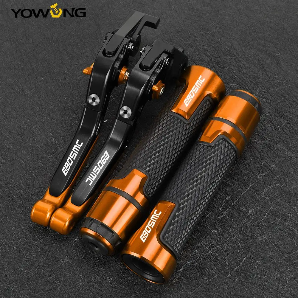 690 SMC FOR 690SMC 2014 2015 2016 2017 Motorcycle Accessories Aluminum Folding Brake Clutch Levers Handlebar Handle Grips Ends
690 SMC FOR 690SMC 2014 2015 2016 2017 Motorcycle Accessories Aluminum Folding Brake Clutch Levers Handlebar Handle Grips Ends