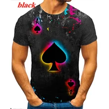 Men's Fashion Card Printed T-Shirt Casual Sports Short Sleeve Poker Color Matching Round Neck Tee Tops
Men's Fashion Card Printed T-Shirt Casual Sports Short Sleeve Poker Color Matching Round Neck Tee Tops