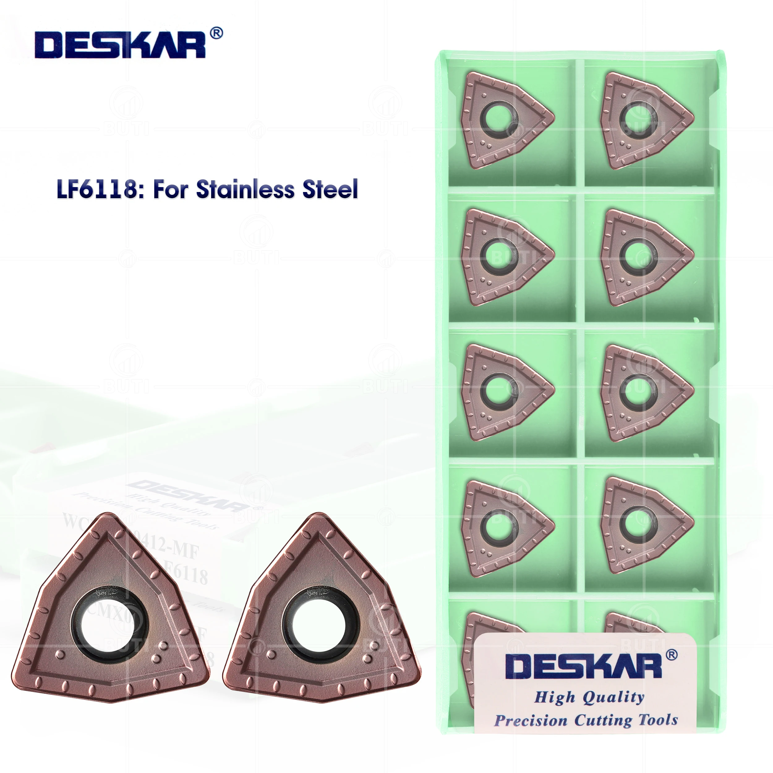DESKAR100% Original WCMX030208 WCMX040208 WCMT050308 WCMT06T308 WCMT080412 MF LF6118 U Drill Blade CNC Lathe Cutter Cutting Tool
DESKAR100% Original WCMX030208 WCMX040208 WCMT050308 WCMT06T308 WCMT080412 MF LF6118 U Drill Blade CNC Lathe Cutter Cutting Tool