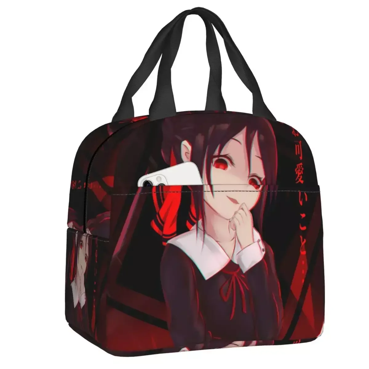 Kaguya Sama изолированная сумка для обеда с надписью Love Is War для женщин, многоразовый мультяшный аниме охладитель, Термальный ланч-тоут, пляжный кемпинг, путешествия
Kaguya Sama изолированная сумка для обеда с надписью Love Is War для женщин, многоразовый мультяшный аниме охладитель, Термальный ланч-тоут, пляжный кемпинг, путешествия