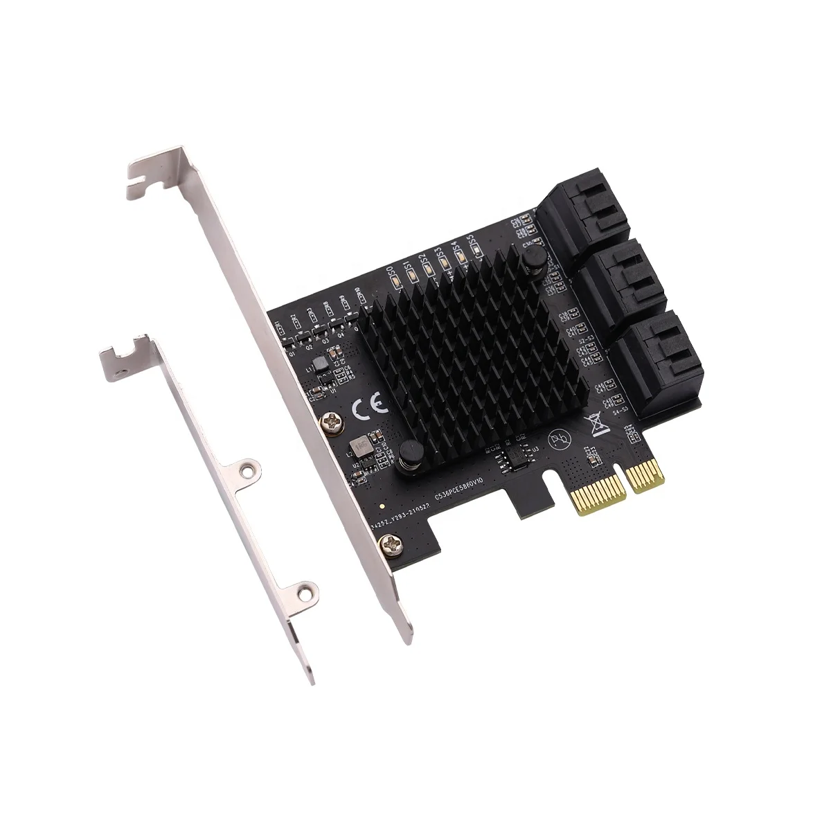 PCIe3.0x1 на 6 портов SATA карта PCIe gen3 x1 на 6 портов 6G SATA III 3,0 контроллер без Raid Расширительная карта низкопрофильный кронштейн
PCIe3.0x1 на 6 портов SATA карта PCIe gen3 x1 на 6 портов 6G SATA III 3,0 контроллер без Raid Расширительная карта низкопрофильный кронштейн