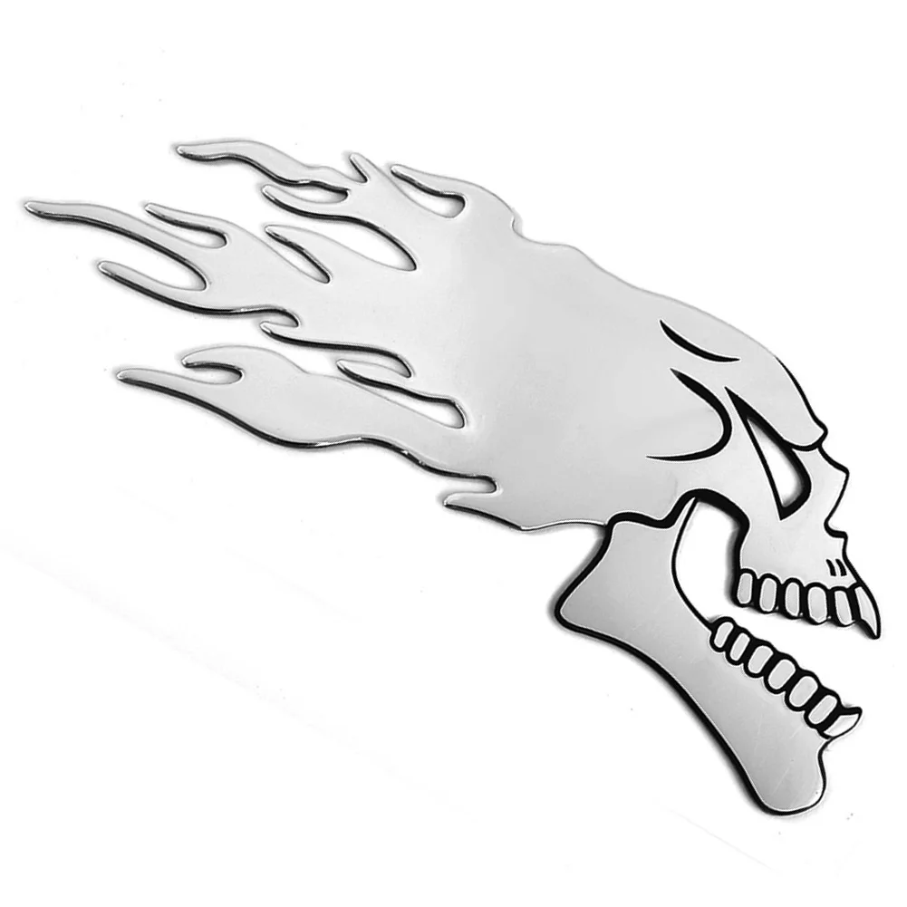 1 Set Of Slightly Motorbike Tank Car Sliver Flaming Skull 3D Gel Decal L/R Pair Waterproof Auto Decors On Motorcycle
1 Set Of Slightly Motorbike Tank Car Sliver Flaming Skull 3D Gel Decal L/R Pair Waterproof Auto Decors On Motorcycle