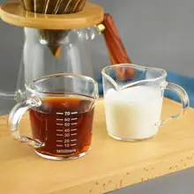 70ml Heat-resistant Glass Measuring Milk Cup Small Milk Cup Kitchen Jigger for Espresso Coffee Double-mouthed Ounce Cup
70ml Heat-resistant Glass Measuring Milk Cup Small Milk Cup Kitchen Jigger for Espresso Coffee Double-mouthed Ounce Cup