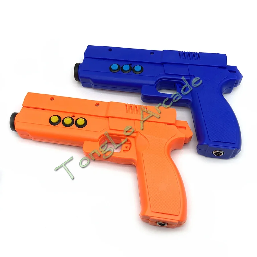 

USB Arcade Game Time Crisis 3 Type Light Gun 4 LED Sensor Motor/Electromagnet Vibration Recoil for PC Simulated Shooting Gamepad