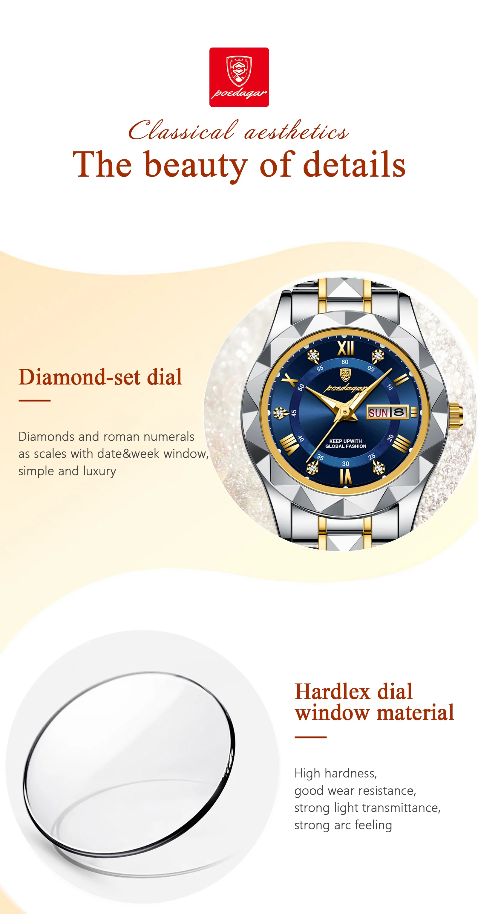 POEDAGAR Womens Watches POEDAGAR Womens Watches