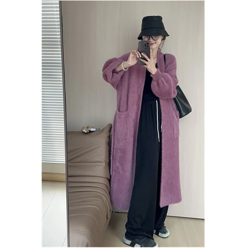Autumn / Winter Women's faux Mink fur Cardigan thicker plus size Sweater overcoats
Autumn / Winter Women's faux Mink fur Cardigan thicker plus size Sweater overcoats
