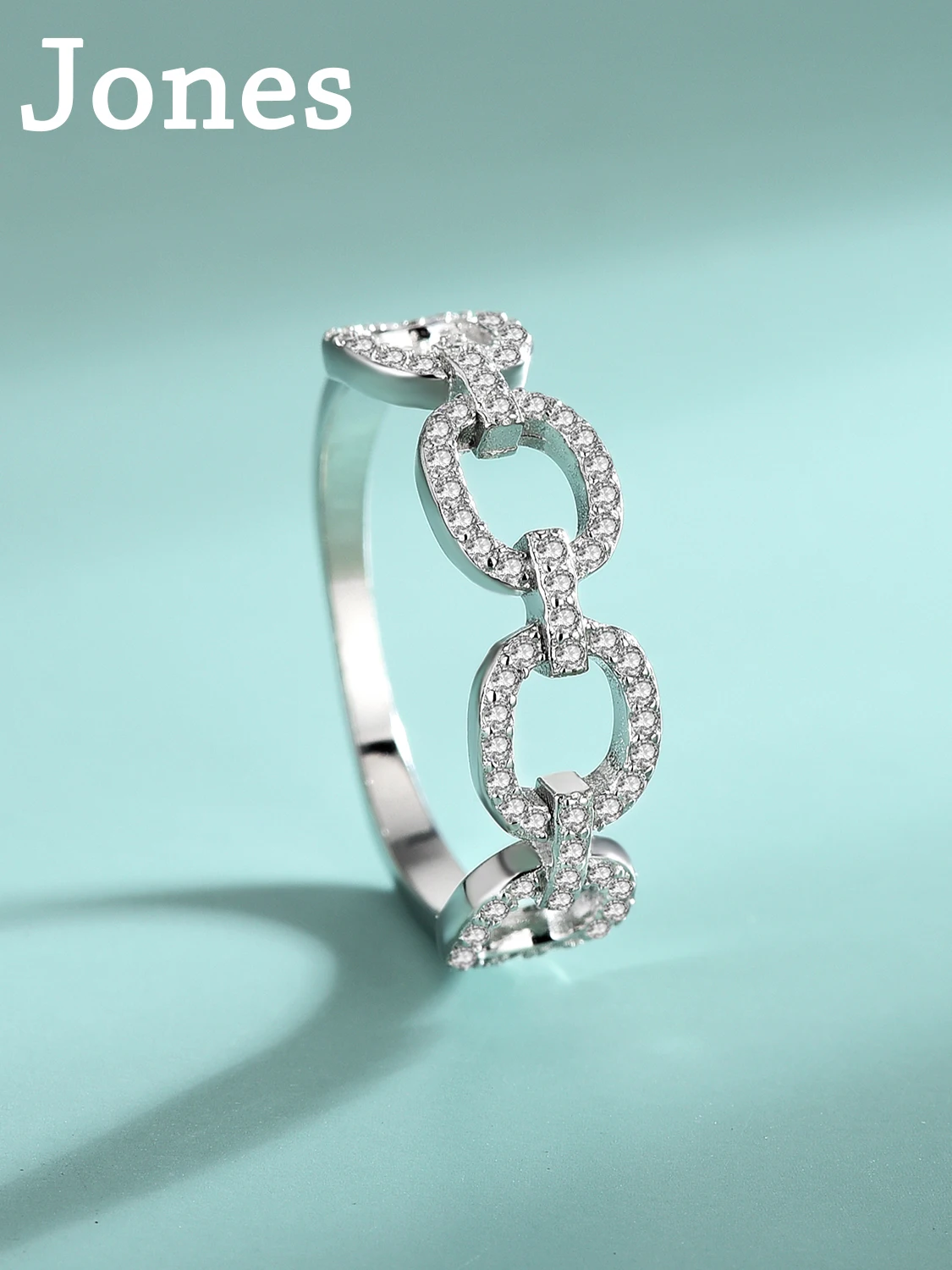 S925 Sterling Silver Chain Ring Designer Paragraph Chain Female With Personality Europe And The United States Luxury Jewelry
S925 Sterling Silver Chain Ring Designer Paragraph Chain Female With Personality Europe And The United States Luxury Jewelry