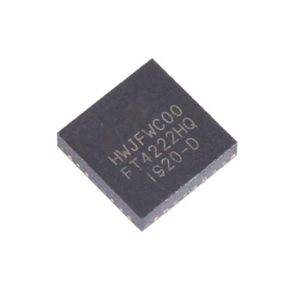 1pc NEW Original FT4222HQ-D-T QFN-32 FT4222HQ-R FT4222 FT4222HQ IC BRIDGE USB TO I2C/SPI 32VQFN In Stock 
1pc NEW Original FT4222HQ-D-T QFN-32 FT4222HQ-R FT4222 FT4222HQ IC BRIDGE USB TO I2C/SPI 32VQFN In Stock