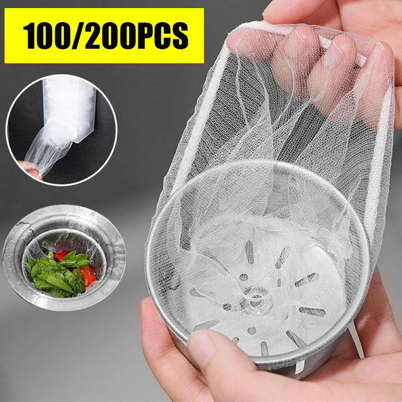 200/100pcs Disposable Sink Filter Mesh Bags Kitchen Sink Strainer Drain Hole Cleaning Strainers Net Anti-blocking Garbage Bag
200/100pcs Disposable Sink Filter Mesh Bags Kitchen Sink Strainer Drain Hole Cleaning Strainers Net Anti-blocking Garbage Bag