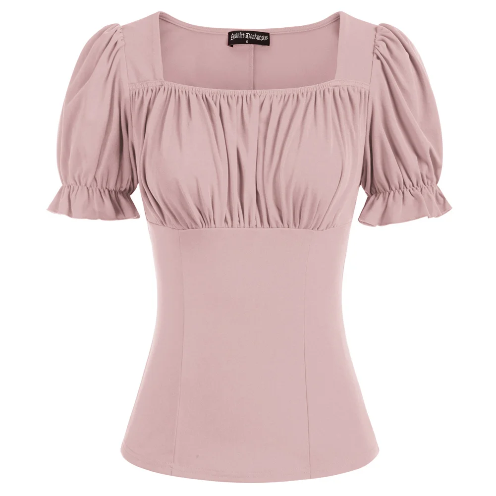 SD Blouse Women Corset Renaissance Square Neck Shirts Women Slim Fit Short Sleeve Ruched Women's Clothing Solid Summer Blouses
SD Blouse Women Corset Renaissance Square Neck Shirts Women Slim Fit Short Sleeve Ruched Women's Clothing Solid Summer Blouses