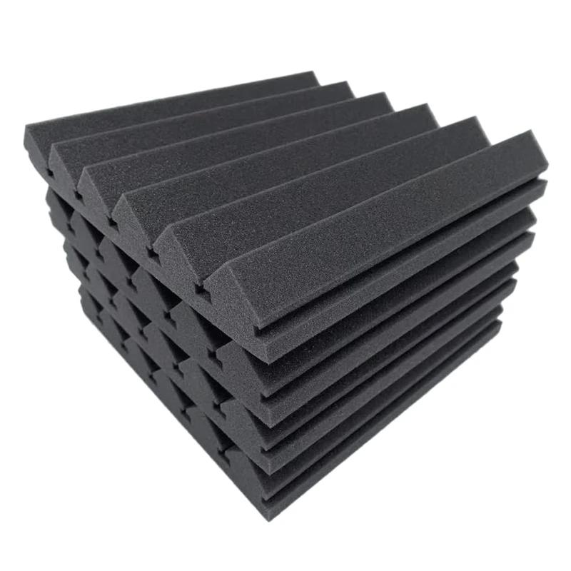 

12Pack Acoustic Panels Studio Foam Sound Absorbing Panel 12X12x2inch Sound Reduction Panels Soundproof Foam Wall Tiles