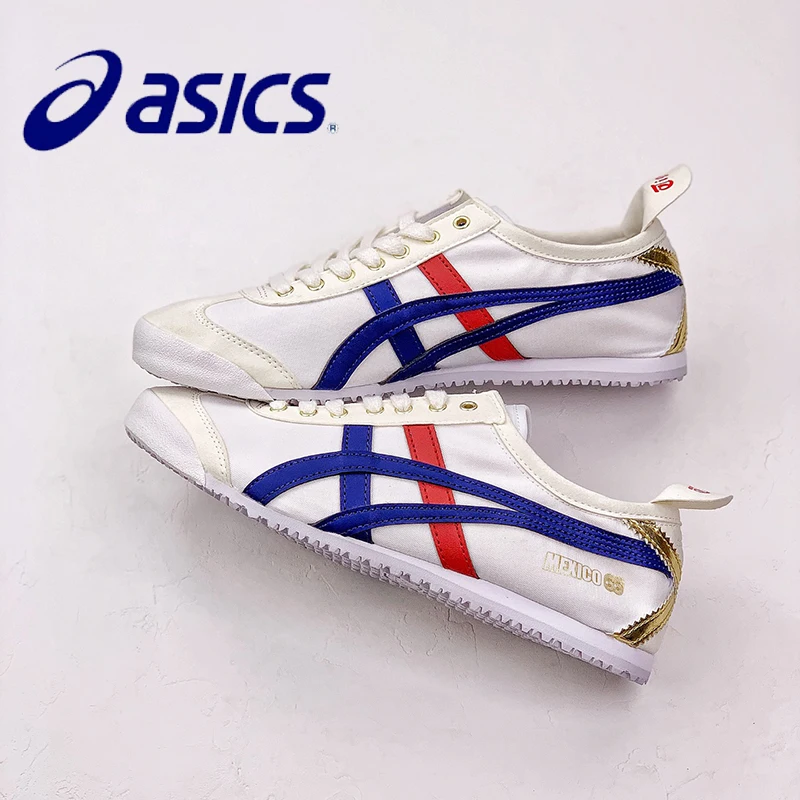 

Классические Оригинальные мужские кроссовки Asics Onitsuka Tiger Мексики 66, кроссовки для тренировок со шнурками, женские легкие кроссовки