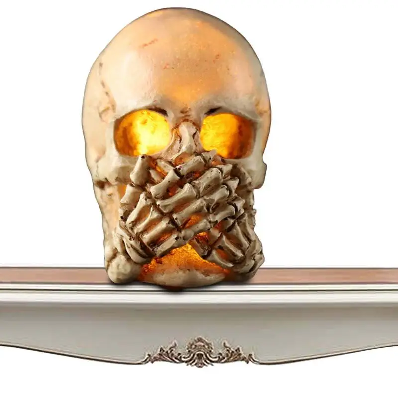 Skull Halloween Decor Lighted Resin Skulls Heads Lightweight Sturdy Halloween Decoration Horror For Haunted House Graveyard
Skull Halloween Decor Lighted Resin Skulls Heads Lightweight Sturdy Halloween Decoration Horror For Haunted House Graveyard