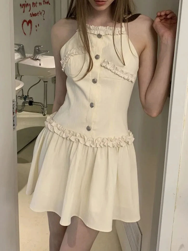 Women's Summer 2023 Solid Mini Dresses Halter Elegant Hot Girls Female Sexy Dress Streetwear Vestidos
Women's Summer 2023 Solid Mini Dresses Halter Elegant Hot Girls Female Sexy Dress Streetwear Vestidos
