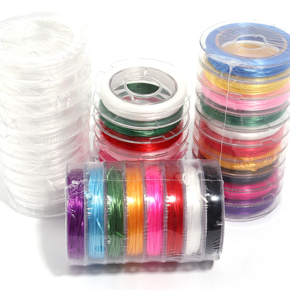 

10 Yards/Lot Multicolor Stretch Thread String for Jewelry Making Elastic Crystal Beading Cord DIY Bracelets Necklace Wholesale